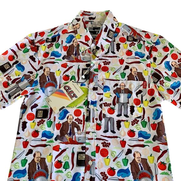 The Office x RSVLTS Kevin Malone’s Famous Chili Button Down Shirt - Picture 3 of 11